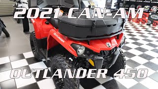 2021 CanAm Outlander 450 Walk around with Devin from Marks Motorsports Enfield CT [upl. by Andree166]