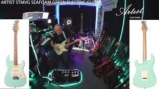 Artist STMVG Seafoam Green Electric Guitar  Review by Peter Northcote [upl. by Dahsra]