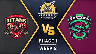 SMITE Pro League Phase 1 Week 2 Tartarus Titans vs Jade Dragons [upl. by Namhcan]