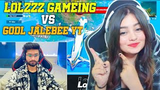 Lolzzz gaming vs Godl jalebee gaming 🤯  Won can win 😱 [upl. by Otilopih682]