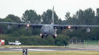 Lockheed Martin MC130J Hercules USAF arrival at RIAT 2017 AirShow [upl. by Raychel]