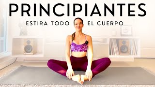 Clase de Yoga para Principiantes 10 Minutos  5 Posturas de Yoga para Estirar Todo el Cuerpo [upl. by Kosiur986]