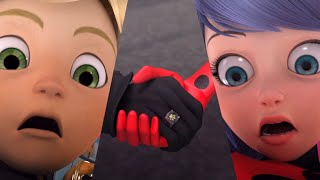 Miraculous Ladybug All Adrienette scenes Part 2 From season 2 [upl. by Anidam]