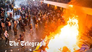 Covid19 Protests erupt across Europe against new lockdown rules and mandatory vaccines [upl. by Caputo498]