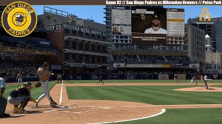 MLB THE SHOW 24  San Diego Padres vs Milwaukee Brewers  Game 82 [upl. by Fortunia]