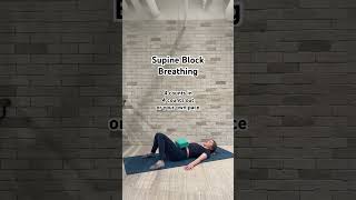 Supine Block Breathing breathwork pranayama yogateachertraining yogaexcercise [upl. by Nazario]