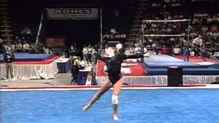 Dominique Moceanu  Floor Exercise  1998 US Gymnastics Championships  Women  Day 1 [upl. by Myrwyn]