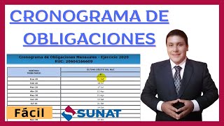 GENERAR CRONOGRAMA DE OBLIGACIONES MENSUALES PERSONALIZADOSUNAT [upl. by Aliber]