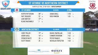 St George v Northern District [upl. by Peednam592]