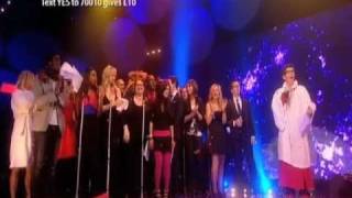 Celebrity choir sing Take That classic to wrap up Red Nose Day 2011 [upl. by Max]