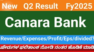 Canara Bank Q2 result 2025  Canara Bank result today Canara Bank latest news [upl. by Gazo]