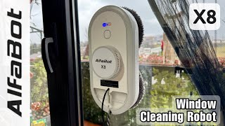 AlfaBot X8  The Best Window Cleaning Robot [upl. by Nmutua]