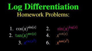 I Solved Logarithm Differentiation Homework Problems in 30 Minutes [upl. by Amitak141]