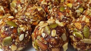 Energy booster  Sugar Free dry fruits lodu recipe [upl. by Howlond360]