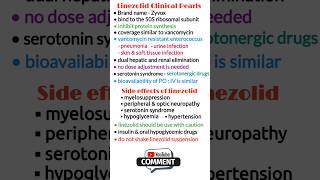 Antibiotics pharmacology Linezolid pharmacology pharmacology made easy antibiotics short video [upl. by Nivloc479]