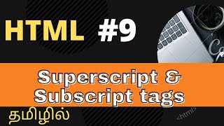 HTML superscript and subscript elements  Tamil [upl. by Llennol]