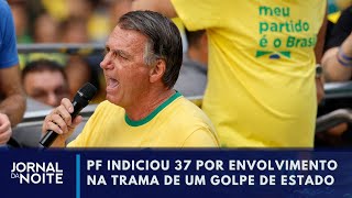 Moraes encaminhará à PGR relatório com indiciamento de Bolsonaro  Jornal da Noite [upl. by Coltin]