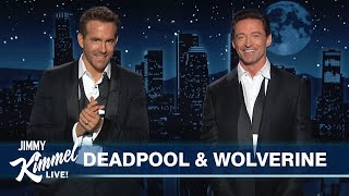 Ryan Reynolds amp Hugh Jackman Guest Host Jimmy Kimmel Live [upl. by Irt962]