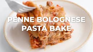 GlutenFree Penne Bolognese Pasta Bake [upl. by Burk]