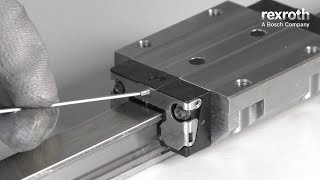 EN Bosch Rexroth Linear Guides  Lubrication with nozzle tube HowTo [upl. by Garik568]