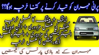 suzuki mehran restoration cost  how much amount required for old car restoration [upl. by Aisetal401]