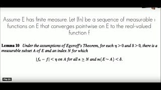 Lemma to prove Egoroffs theorem II PUNE UNIVERSITY II LEBGEUES MEASURE [upl. by Ifill]