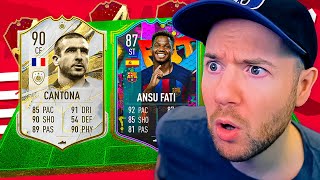 FUT CHAMPS DESTROYED w 87 OOP FATI amp 90 ICON CANTONA [upl. by Wilburt]