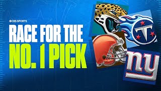 Race for the No 1 Pick in the 2025 NFL Draft Giants Raiders Browns Jaguars amp Titans in the mix [upl. by Ajoop124]