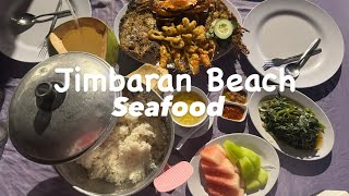 Balinese seafood at Jimbaran Beach  Balinese food in Bali [upl. by Eckmann]