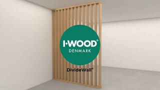 IWood Denmark®  Montering af DivideWall [upl. by Ennaitsirhc]