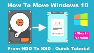 How to Move Windows 10 from HDD to SSD  Quick Tutorial 2024 [upl. by Alletse]