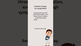 Saltwater Gargle for Cough Relief Easy and Effective Home Remedy [upl. by Nylorak334]