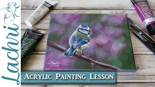 How to paint a bokeh background in Acrylics  Lachri [upl. by Longley]