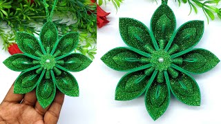 Low Budget Christmas Decor  Christmas Star Ornaments Making at Home  Decorate With MeDollar Tree [upl. by Ynattib]