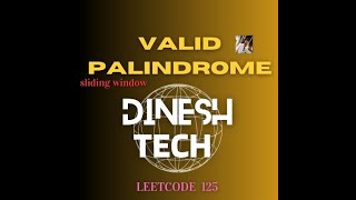 valid palindrome in java tamil Leetcode 125 [upl. by Donell]