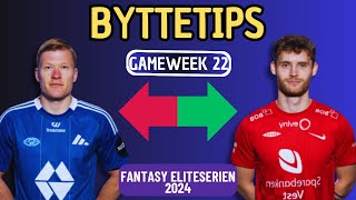 Byttetips for GW22 Fantasy Eliteserien  Eliteserien Fantasy 2024 Tips [upl. by Ttelrahc941]