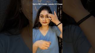 BB Cream Vs CC Cream Spinz BB Cream vs Lakme CC CreamLakme 9 to 5 cc and spinz bb beige shorts [upl. by Celina]