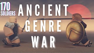 ROBLOX ANCIENT GENRE  EPIC 170 MEN BATTLE [upl. by Salesin]