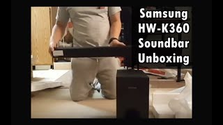 Samsung HWK360 Soundbar Unboxing [upl. by Sandy]