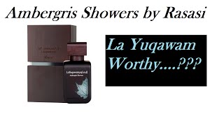 Rasasi Ambergris Showers EDP  Really unique [upl. by Oliana]