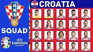 CROATIA Possible Squad For UEFA EURO 2024  Croatia Squad  FootWorld [upl. by Aikahs]