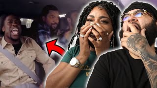 Ice Cube Kevin Hart And Conan Share A Lyft Car  CONAN IN THE HOOD BLACK COUPLE REACTS [upl. by Lynnell21]