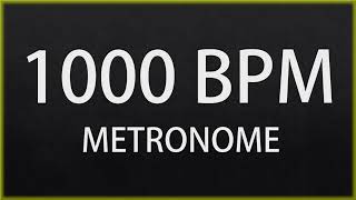 1000 BPM  METRONOME [upl. by Ytsirc]