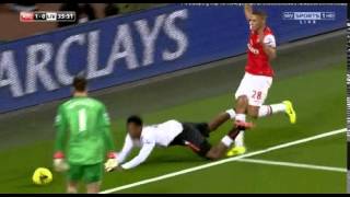 Daniel Sturridge Dirty Dive vs Arsenal [upl. by Etessil]