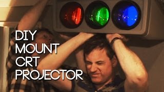 How to Mount a 150lbs CRT Projector on the Ceiling [upl. by Beatriz133]