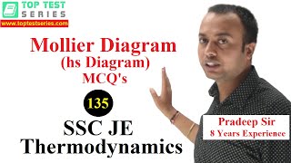 Mollier Diagram hs Diagram Questions in Hindi Thermodynamics SSC JE Classes 135 Mechanical [upl. by Lonergan]