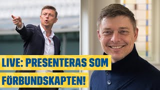 Live Fredag Jon Dahl Tomasson presenteras som förbundskapten [upl. by Adnahsam164]