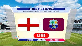 🔴Eng vs Wi Live  1st ODI  England vs West Indies Live Cricket Match Today engvswi [upl. by Ahtelrac]