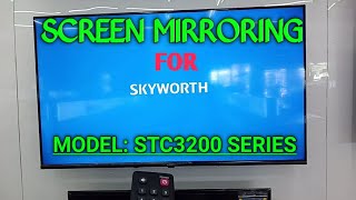 SKYWORTH TV CONNECT TO PHONE [upl. by Nawj]