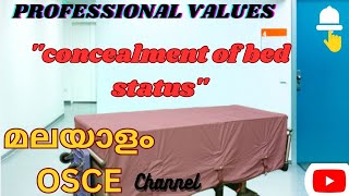 OSCE 2023 PROFESSIONAL VALUES STATION CONCEALMENT OF BED STATUS SUCCESS WINGS ACADEMY [upl. by Anelak]